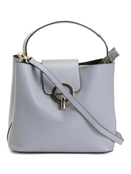 CHEVAL Handbags - CHEVAL Made In Italy Leather Satchel Round Hardware
